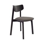 ВЕГА, стул из массива березы, мягкое сидение, черный/грей