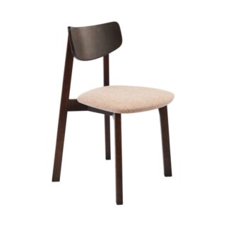 ВЕГА, стул из массива березы, мягкое сидение, орех/карамель