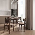 ВЕГА, стул из массива березы, мягкое сидение, орех/карамель