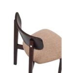 ВЕГА, стул из массива березы, мягкое сидение, орех/карамель