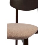 ВЕГА, стул из массива березы, мягкое сидение, орех/карамель