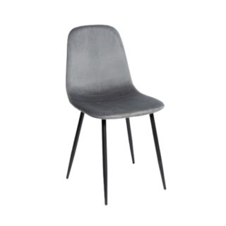 РУМ, стул мягкий, велюр, графит