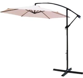 ГАРДЕН, зонт садовый с подставкой, бежевый купол