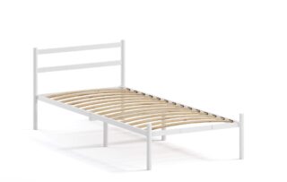 МЕТА, односпальная кровать, 90х200 см, белая, М