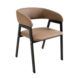 КУПЕР СТИЛ, стул-кресло, экокожа, металлокаркас, бежевый