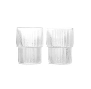 ГРАНИ, набор стаканов, 2 шт, 250 мл, стекло рифленое