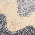 ИНДИЯ, коврик для ванной, 40x60 см, хлопок, серый/бежевый