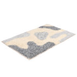 ИНДИЯ, коврик для ванной, 40x60 см, хлопок, серый/бежевый