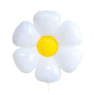 ПРАЗДНИК, воздушный шар фольгированный, 116 см, ромашка белая