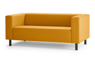 БЕЛФАСТ, мини диван, рогожка, горчичный