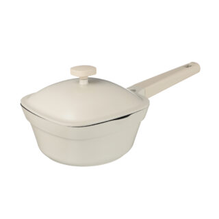 МУЛОН, ковш с крышкой 1,9 л, литой алюминий, для всех типов плит, бежевый