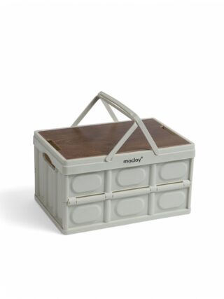 МАКЛАЙ, складная корзина/стол, 2в1, 15 л, серый