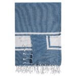 САММЕР, плед, 180х170 см, 75% хлопок, 25% пэ, синий