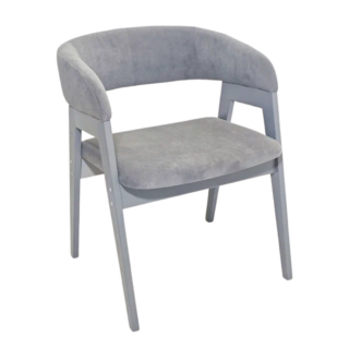 КУПЕР, стул, серый, велюр, серый, Ultra Stone