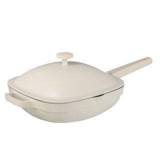 МУЛОН, сотейник с крышкой, 3,7 л, литой алюминий, для всех типов плит, бежевый