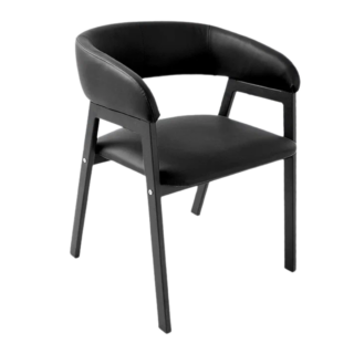 КУПЕР СТИЛ, стул-кресло, экокожа, металлокаркас, черный
