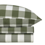 ПРОВАНС, комплект постельного белья, 2 сп, 100% хлопок, зеленая клетка