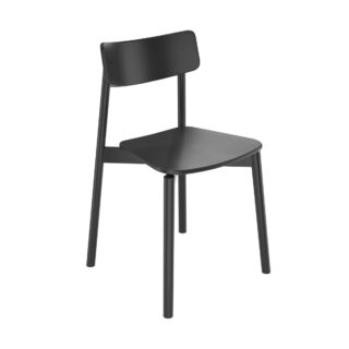 КЕЙД, стул из массива березы, черный